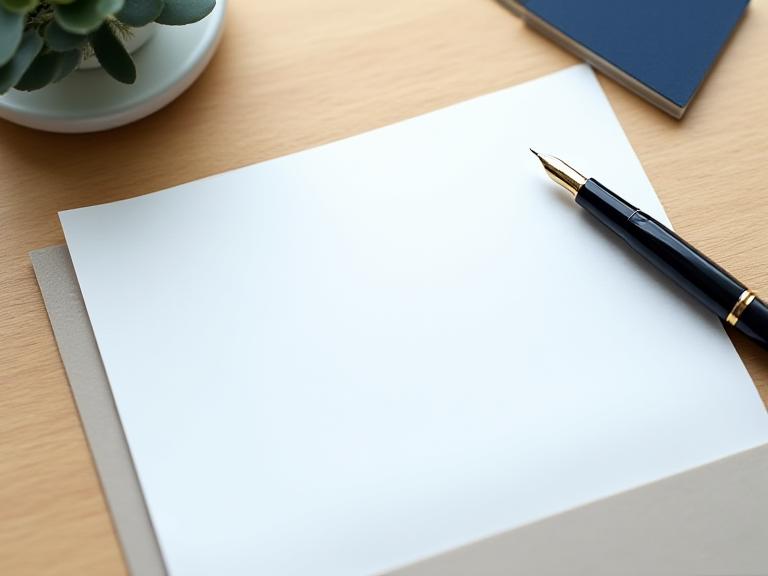 A carefully prepared letter and pen on a desk, ready to be sent to a legal practice